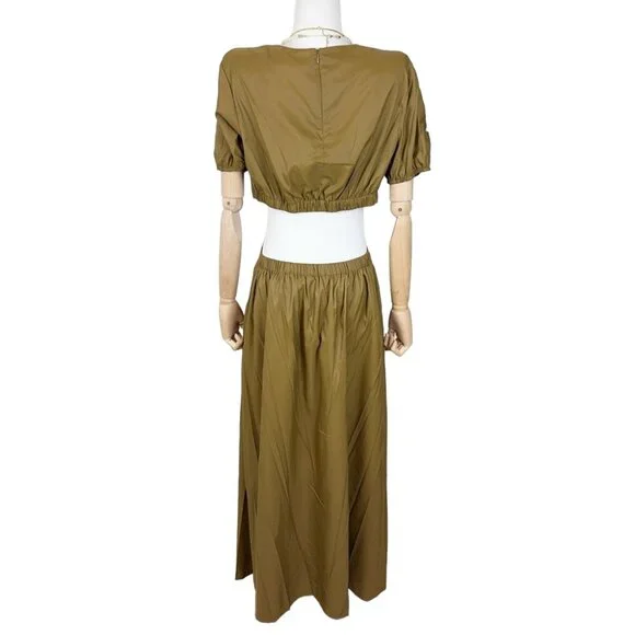 NWT StaudCalypso Cut-Out Maxi Dress Maxi